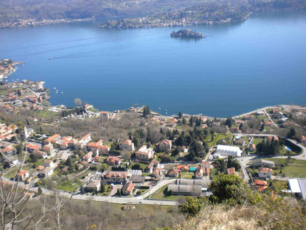 Blick auf die Insel Orta