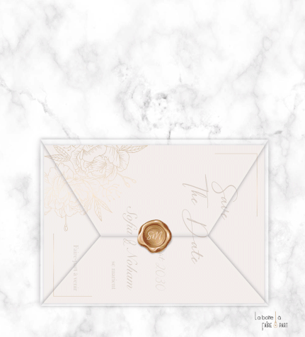 Save the date mariage gif animé- Save the date mariage virtuel-Save the date mariage digital-Save the date mariage numérique animé-à envoyer via les réseaux sociaux-whatsapp-facebook-messenger-mms-doré-or-chic-elegant-raffiné-enveloppe transparente