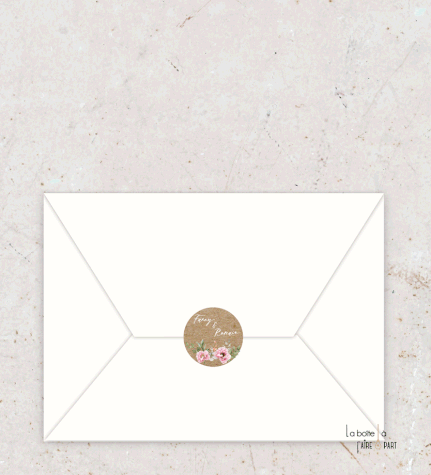 Save the date mariage gif animé- Save the date mariage virtuel-Save the date mariage digital-Save the date mariage numérique animé-à envoyer via les réseaux sociaux-whatsapp-facebook-messenger-mms--fleurs-bouquet-pivoines-eucalyptus-kraft-floral