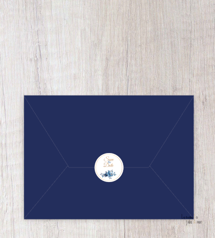 Save the date mariage gif animé-Save the date mariage virtuel-Save the date mariage digital-Save the date mariage numérique animé-à envoyer via les réseaux sociaux-whatsapp-facebook-mms-fleurs bleues roi-champêtre-bouquet de fleur-losange doré-bleu blanc