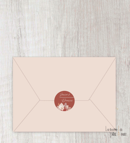 Save the date mariage gif animé- Save the date mariage virtuel-Save the date mariage digital-Save the date mariage numérique animé-à envoyer via les réseaux sociaux-whatsapp-facebook-messenger-mms-fleurs séchées-pampas-pivoine-rose-bohème-terracotta