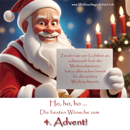 4.Advent-Grüße - Herzlich und liebevoll