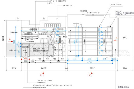 マンションリノベーション　キッチンの収納