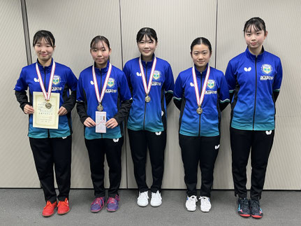 女子団体戦優勝:木下アカデミー