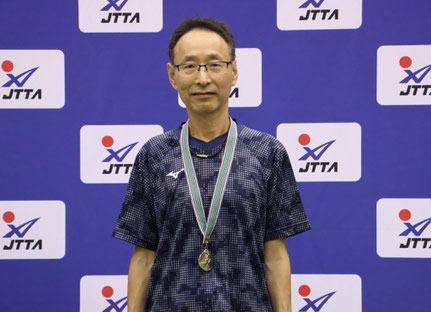 男子シングルス60優勝:渡部洋二(MD相模)©JTTA広報委員会