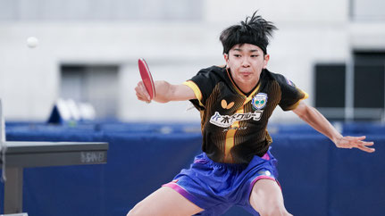 ジュニア新王者の川上も準々決勝進出「©日本卓球協会」
