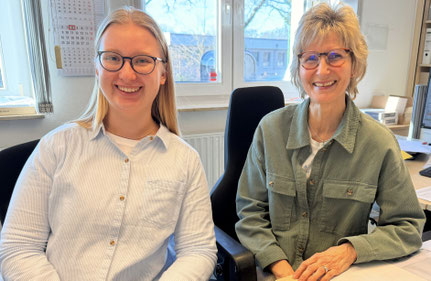 Maya Delberg und Heike Berger.