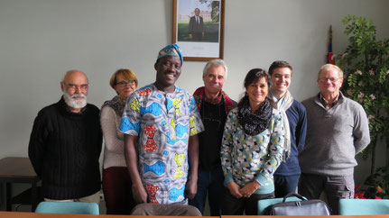 Le CA de Grand-Lieu/Nokoué recevait André Todjé, ami et président de notre association partenaire à Sô-Ava