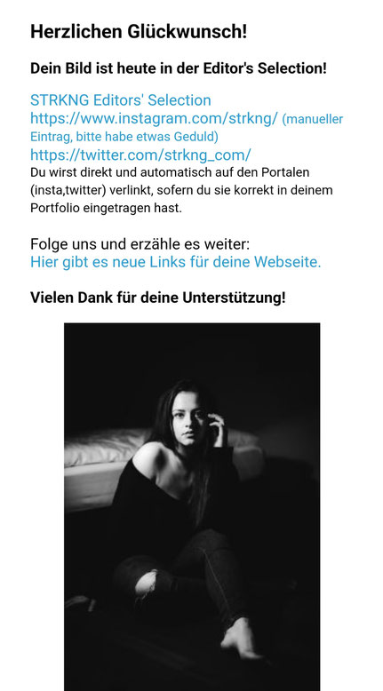 Screenshot der Benachrichtigungs-E-Mail