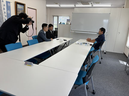 雑誌ANCHOR取材で松尾伴内さん御来社
