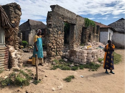 Ruins of a building in Wasini.