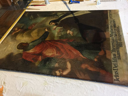 Begutachtung alter Gemälde vom Restaurator René Claus von Aufwind