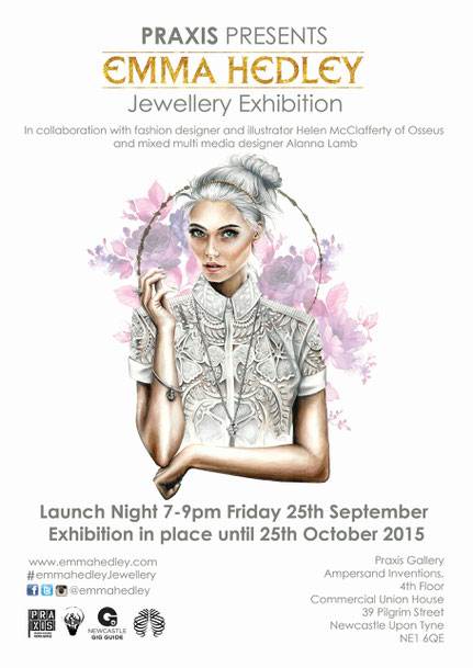 Emma Hedley Jewellery Crown Collection Illustration by Helen McClafferty of Osseus Design