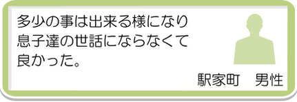 生徒様の声8　駅家町　男性