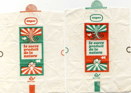 Emballages de sucre morceaux (vers 1960)