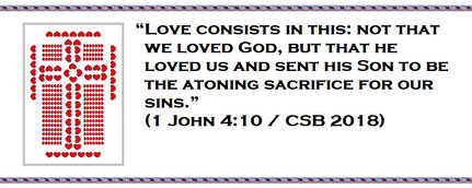May 2019 Bible Verse: 1 John 4:10 - CSB 2018