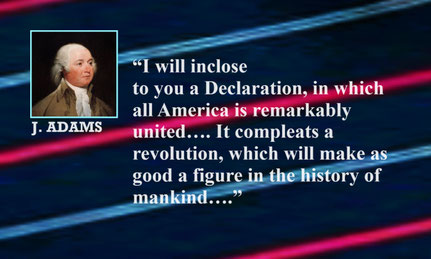 Declaration of Independence Quote from J. Adams