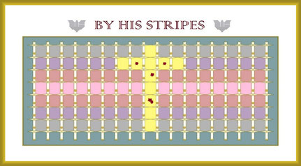 Faith Expression Artwork for Bible Verse Isaiah 53:5 and Entitled, “By His Stripes”