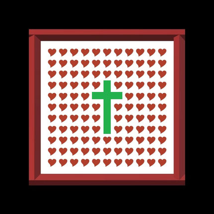 Second Faith Expression Artwork about “God is Love” who complements our humanity