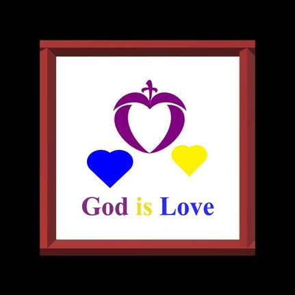 Thirteen Faith Expression Artwork about “God is Love” who complements our humanity