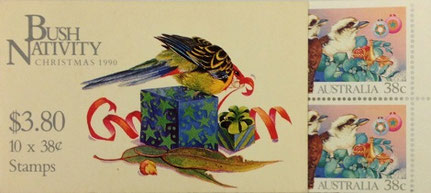 Birds as Symbol on Australian Stamps of 1990; Booklet Stamps