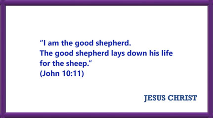 I AM Quotes from JESUS: I am the good shepherd - John 10:11: “I am the good shepherd. The good shepherd lays down his life for the sheep.”