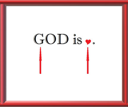 Expressions Art for God’s Sake: “God is Love” Based on 1 John 4:16 - Fifth Artwork
