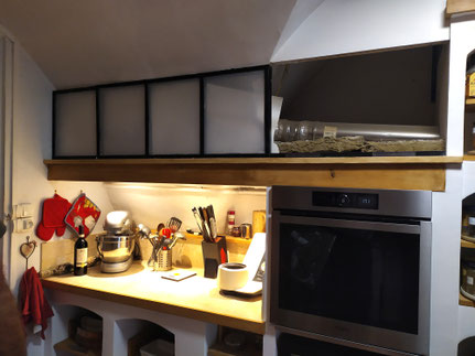 Rénovation cuisine menuiserie métallique / avant après