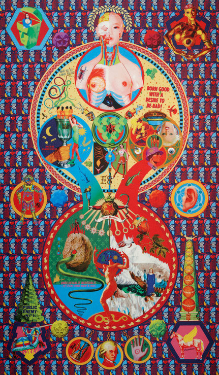 Géza Szöllősi: New Deities, each limited copy of 5, sublimation print on mats