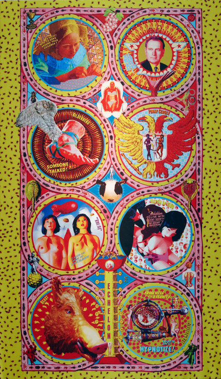 Géza Szöllősi: New Deities, each limited copy of 5, sublimation print on mats