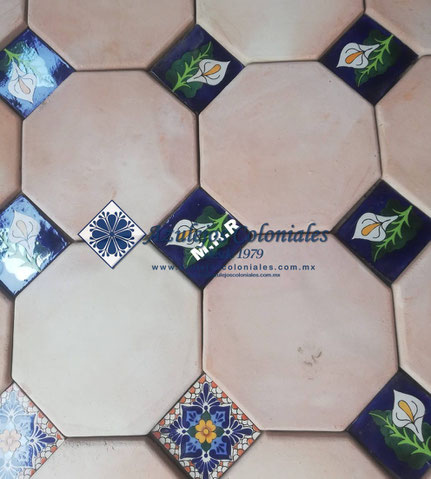 <img src="Loseta de barro Blanco Octagonal al Natural.jpg" alt=" Loseta de barro Blanco Octagonal al Natural hecha en México 100% a mano" />