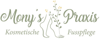 Druckatelier46 neues Logo für Mony's Praxis, kosmetische Fusspflege