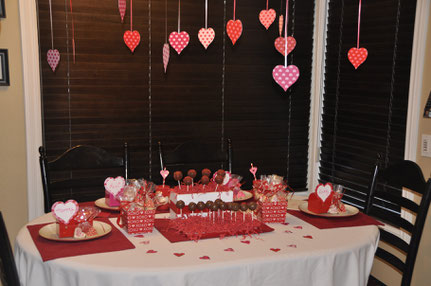 mesa de dulces san valentin