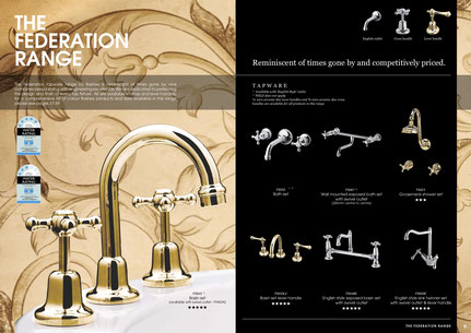 Bastow Federation Tapware Traditional, Vintage, Colonial, Victorian, Federation, Antique Heritage Style Tapware Showers and Accessories