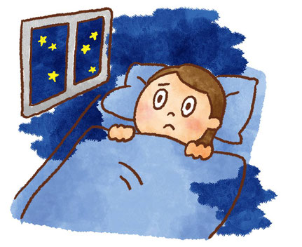 眠れない