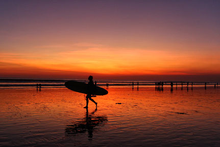 Pantai Kuta - Sonnenuntergang der besonderen Art