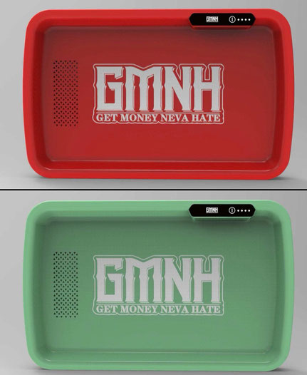 GMNH GLO TRAYS AVAILABLE IN GREEN & RED
