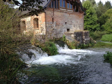 Le seuil du moulin avant travaux