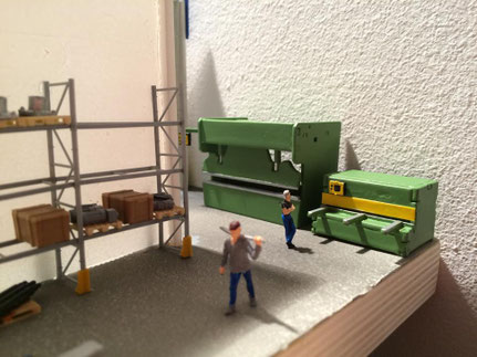 Hydraulikschere und Abkantbank