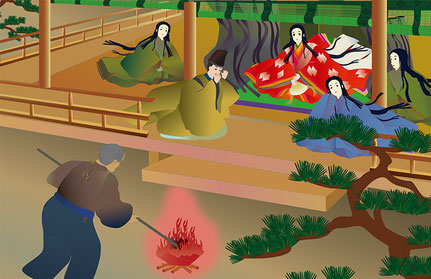 イラスト番号：oka05 （火鼠の裘）