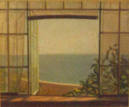 Jean Milhau, Sète, Fenêtre sur la mer, 1929