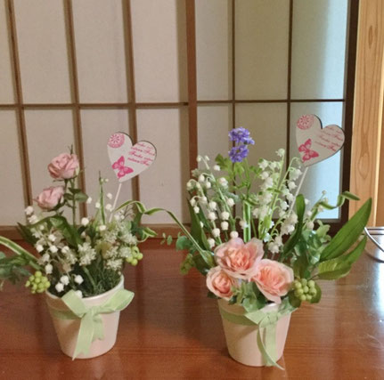 左:小学3年生のお兄さんの作品 右:弟さんの作品