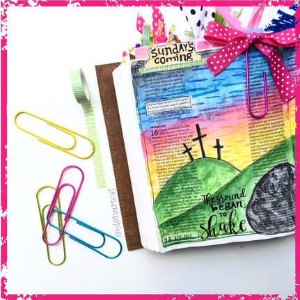 Biblejournaling voorbeeld pasen