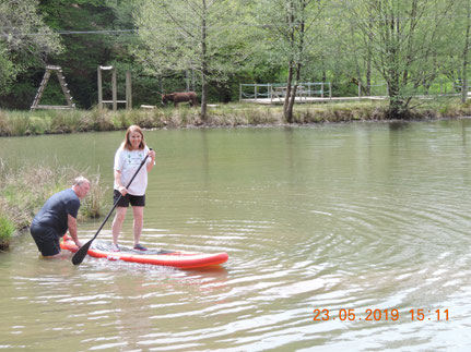Initiation paddle en camping Lot