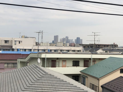 武蔵小杉のタワーマンションが見えるそうで。