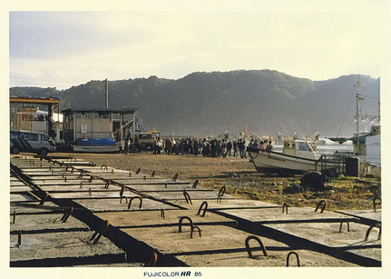 かつて賑わっていた田老港(1985年撮影)