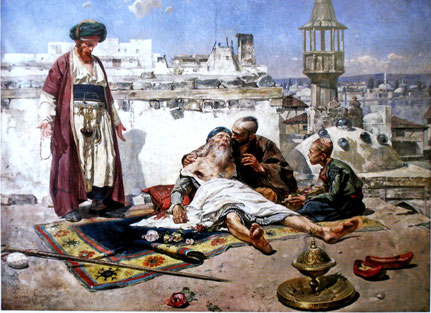 Gul Babino smrt, slike mađarskih slikara Ferenc Eisenhut iz 1886. godine