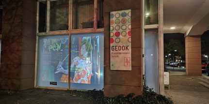 GEDOK-Galerie, Projektion projekt3drei2023, Foto: Anna Maria Letsch