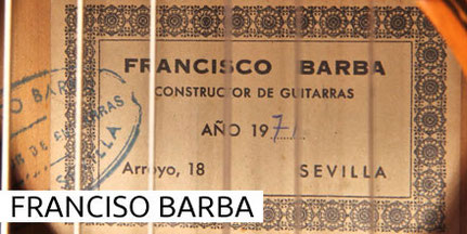 FRANCISCO BARBA - GUITAR - GITARRE - GUITARRA
