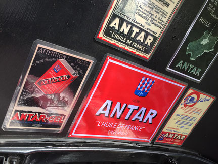 ANTAR affiche publicité huiles